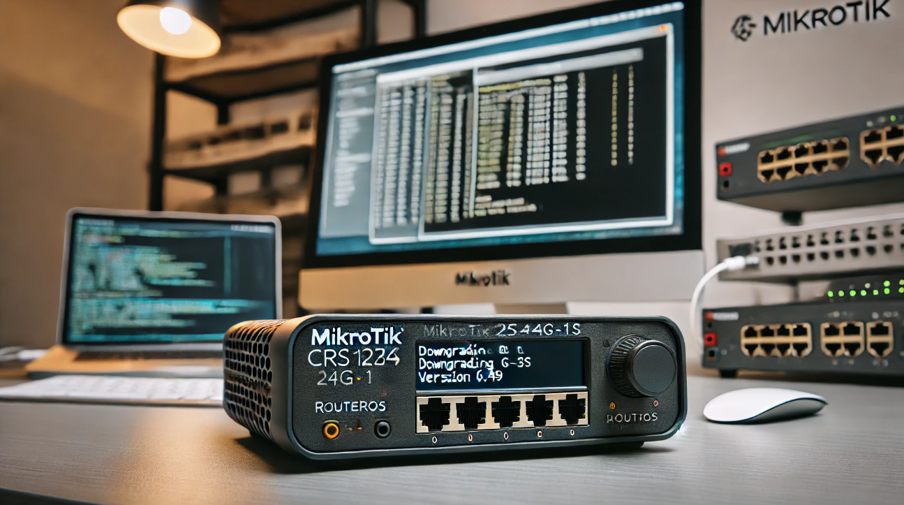 downgrade crs125-24g-1s to 6.49 cli