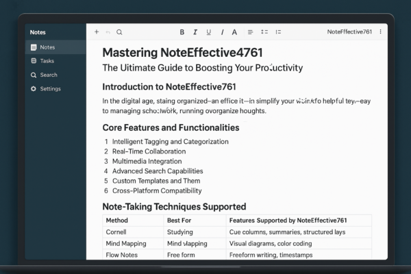 Mastering NoteEffective4761