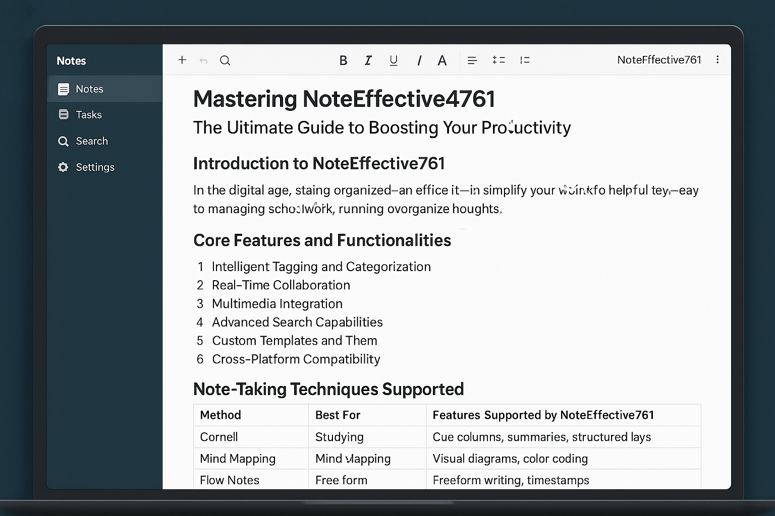 Mastering NoteEffective4761